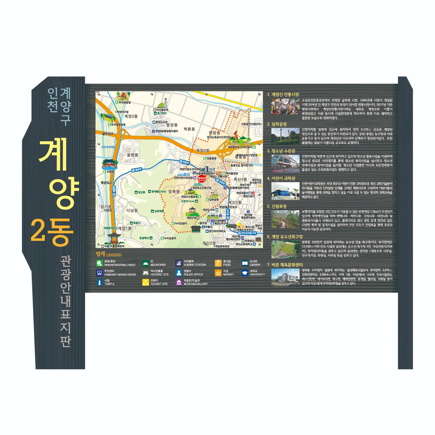 관광안내 · 목재안내판 사진 1